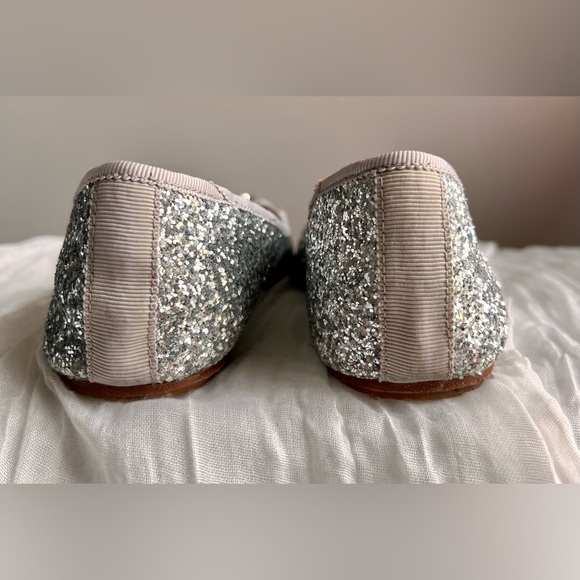 kate spade ♠️ Fontana Too Silver Glitter Ballet size 8.5 - Picture 8 of 11